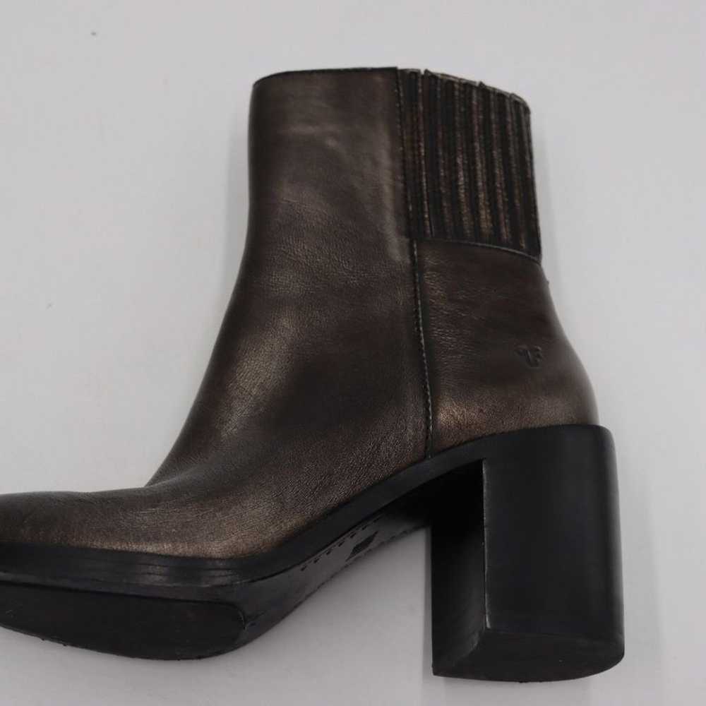 Frye Burnished Silver Ankle  Heeled Boots 6 - image 3