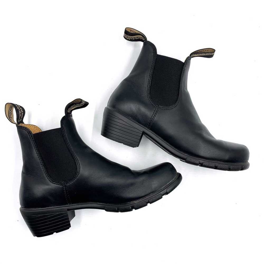 Blundstone 1671 Heeled Boots Black Leather Chelse… - image 1