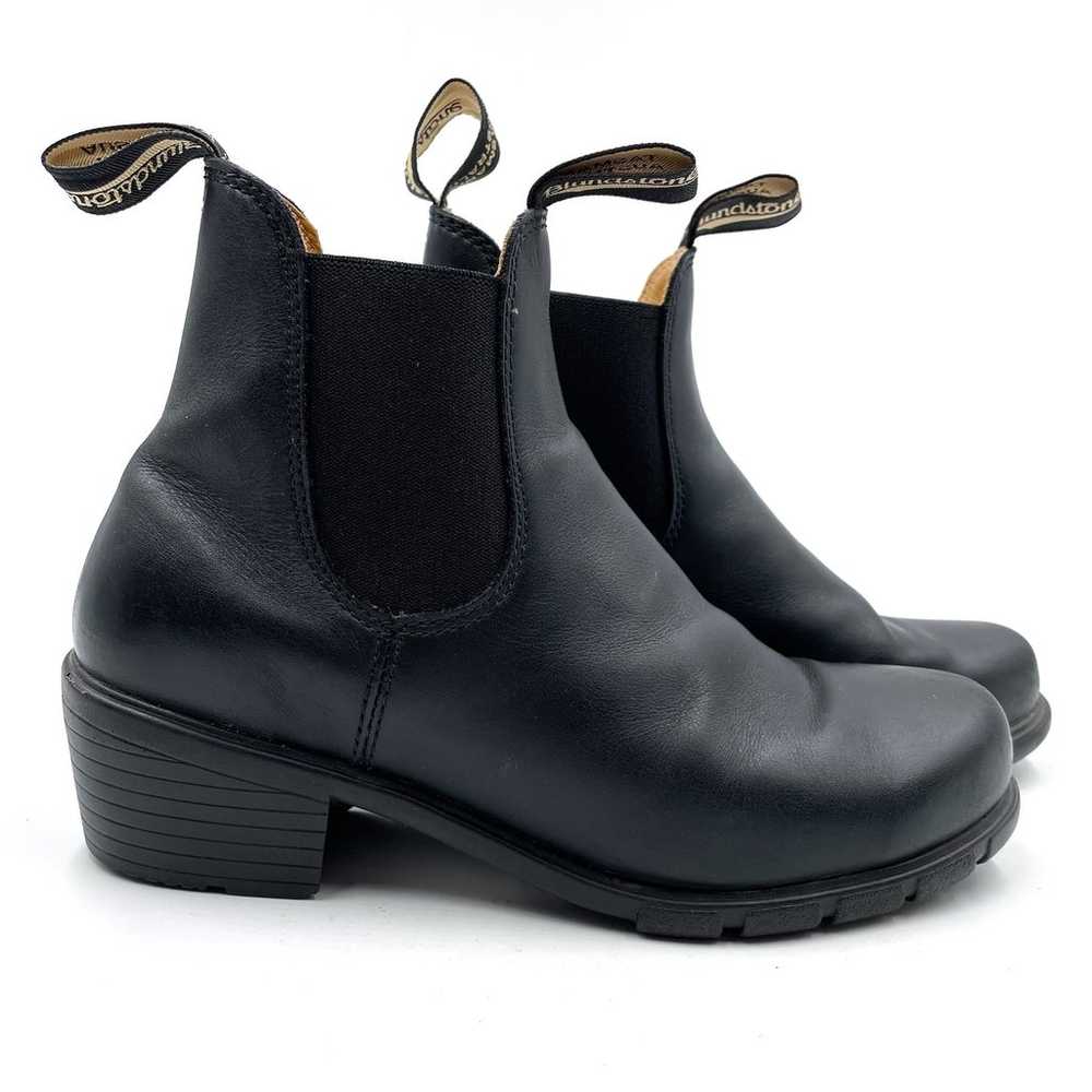 Blundstone 1671 Heeled Boots Black Leather Chelse… - image 2