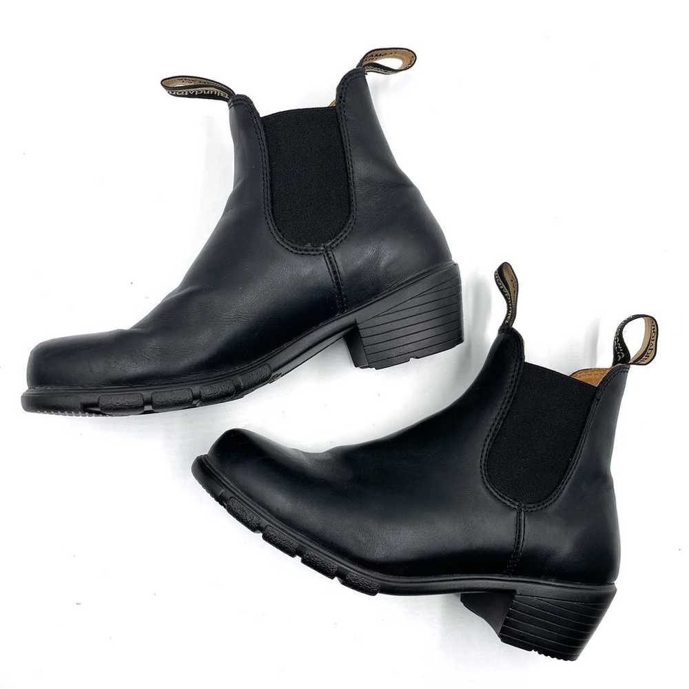 Blundstone 1671 Heeled Boots Black Leather Chelse… - image 5