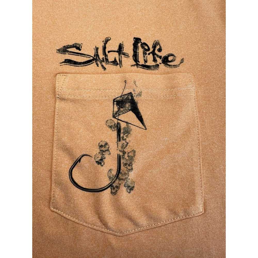 Other Salt Life SLX Med UAVapor Shirt Orange Fish… - image 5