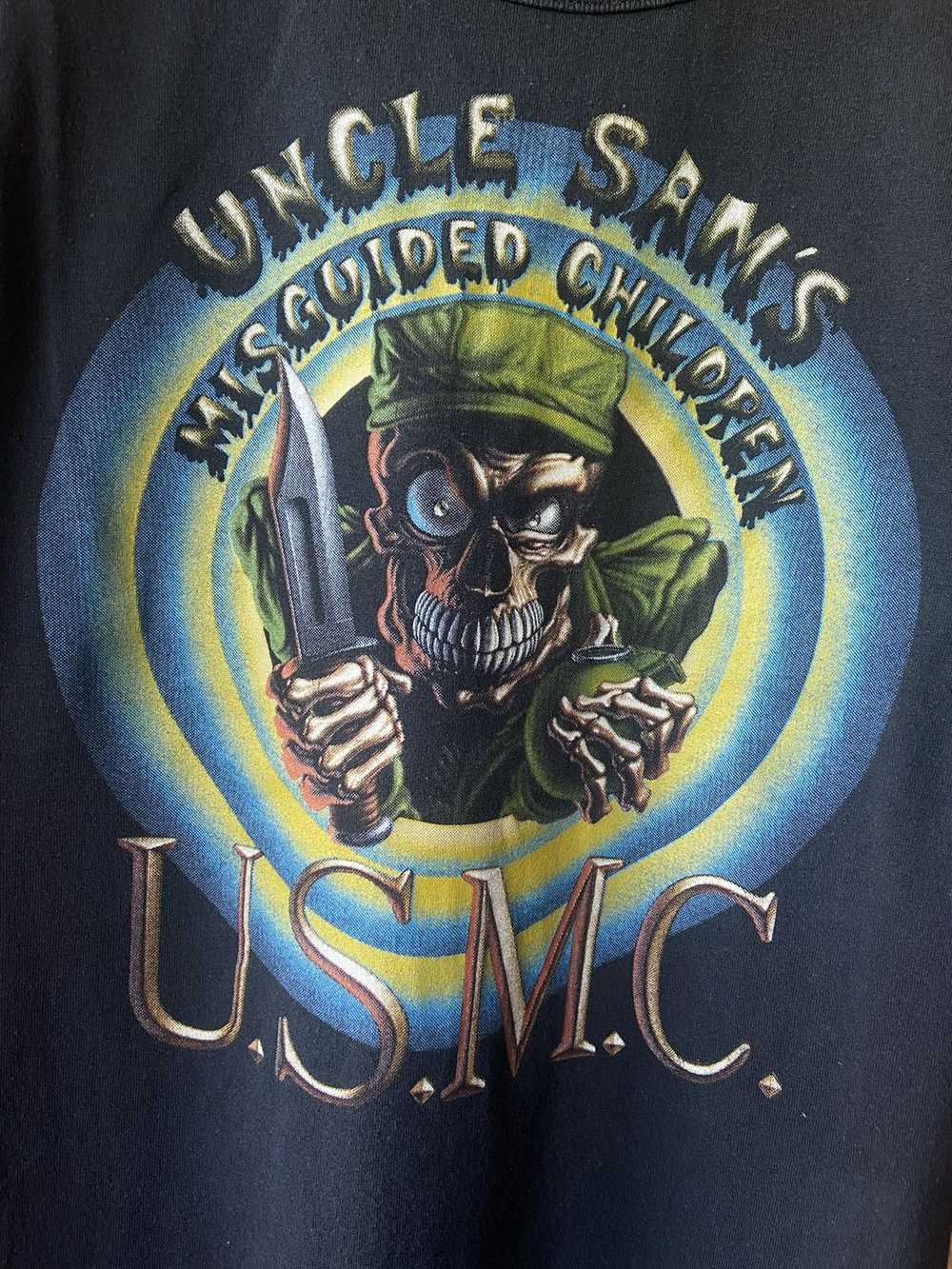 Made In Usa × Usmc × Vintage T-Shirt U.S.M.C. Mil… - image 2