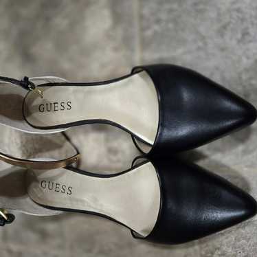 Guess Almond Flats Black and White 7