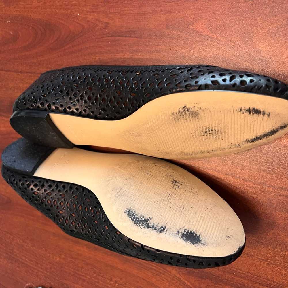 Talbots Black Leather Flats - image 5