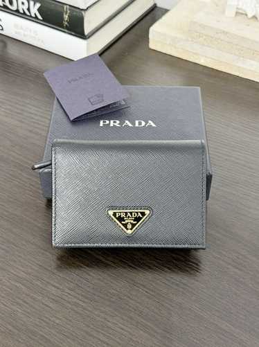 Prada PRADA Small Saffiano Leather Wallet in Black