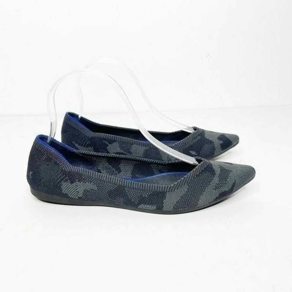 Rothy’s The Point Dark Gray Camo Pointed ballet F… - image 2