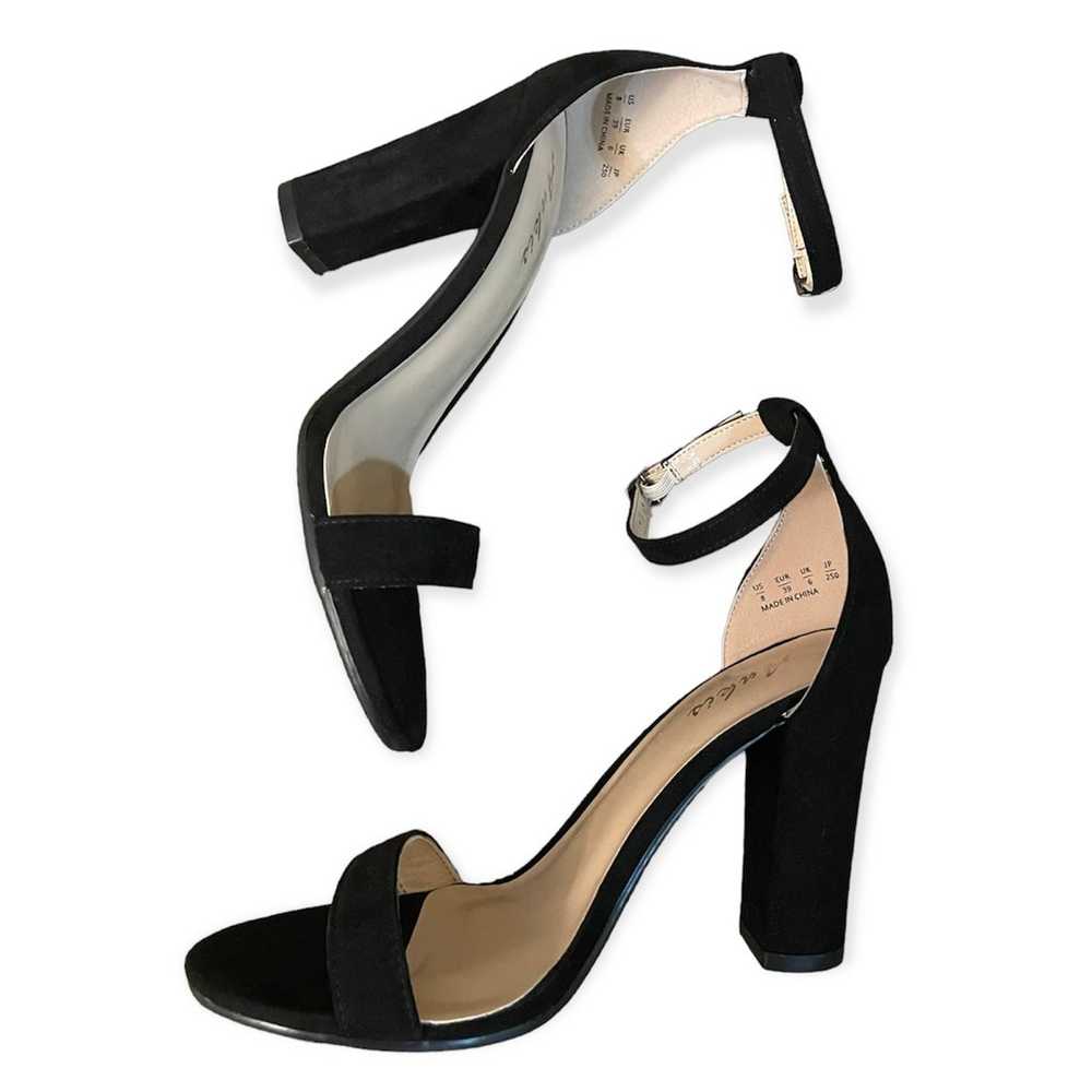 Ankis Open Toe Ankle Strap High Heels Black 8 - image 4