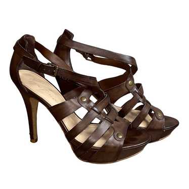 Marc Fisher Leather Strappy Heels 8