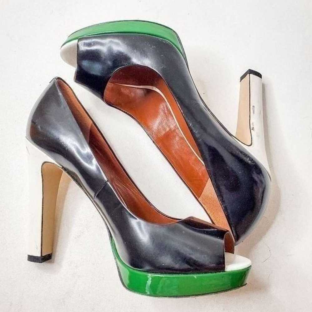 Marc by Marc Jacobs Black Green White Colorblock … - image 5