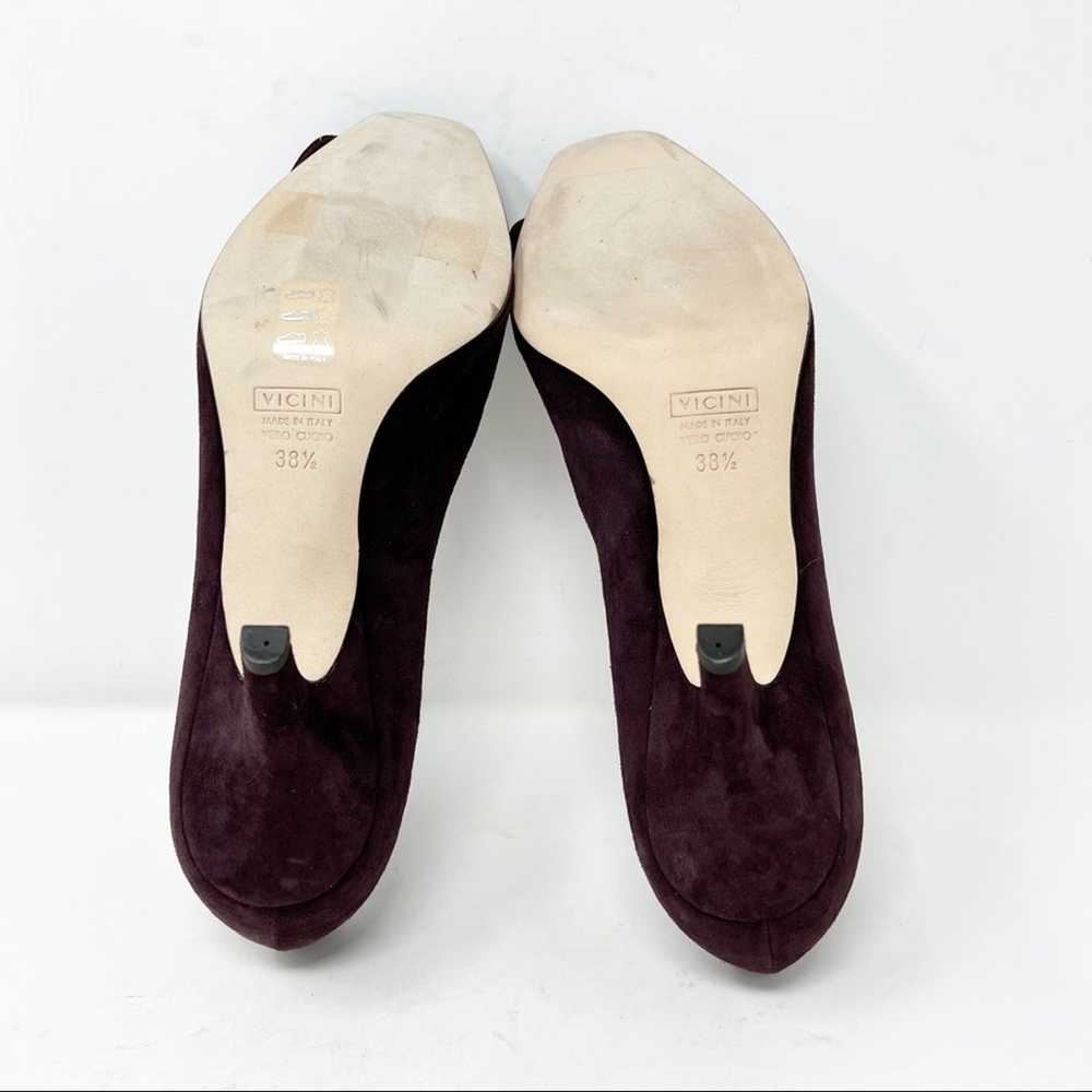 GIUSEPPE ZANOTTI Purple Suede Bow Heels in Size 8… - image 8