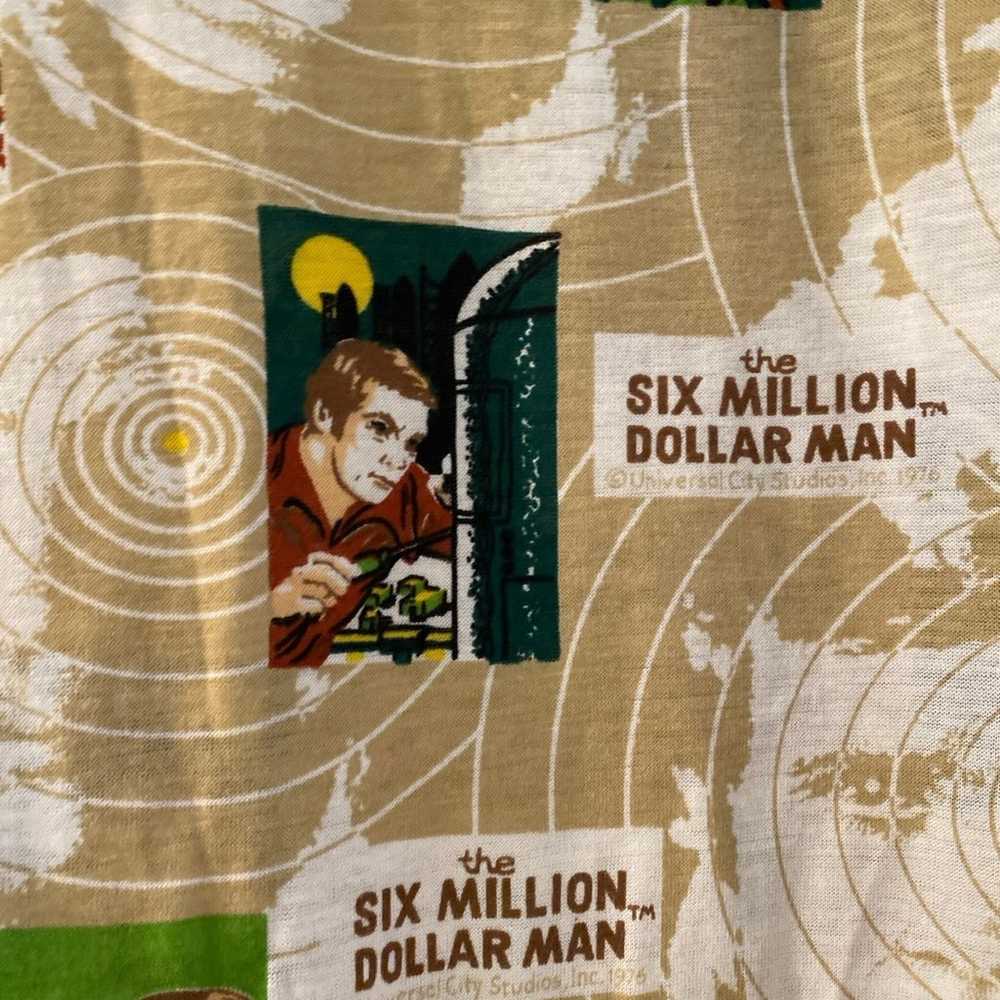 1970s six million dollar man dress t-shirt vintag… - image 3