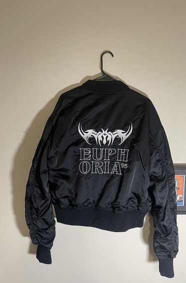 Misbhv Black Euphoria Embroidered Bomber Jacket