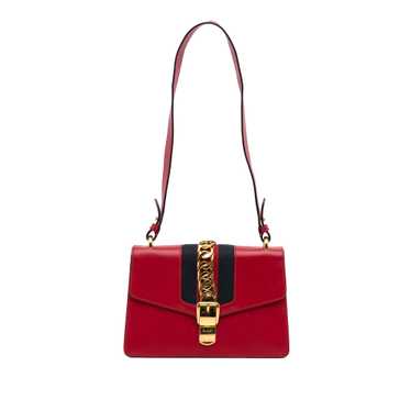 Red Gucci Small Sylvie Shoulder Bag