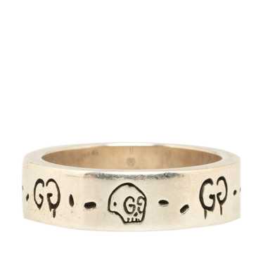 Silver Gucci GG Ghost Ring