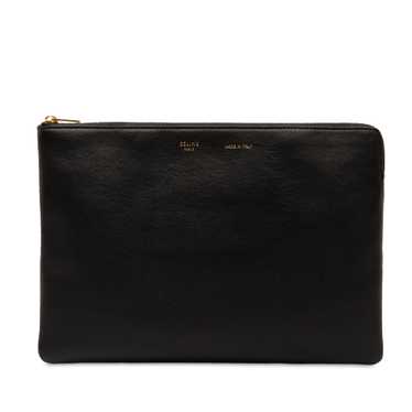 Black Celine Solo Pouch Clutch Bag