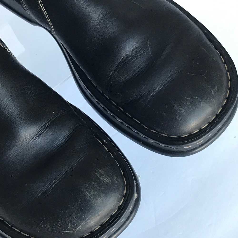 Born Chukka Slip Pull On Chunky Ankle Boots Black… - image 5