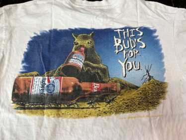 【90s ヴィンテージ】Budweiser This Bud's For You 90s Budweiser This Bud's For You Green T-Shirt - 5 Star Vintage
