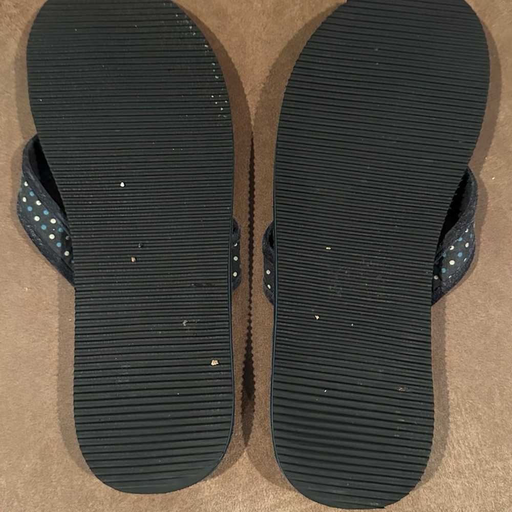 Retro American Eagle Navy Blue Flip Flops - image 4