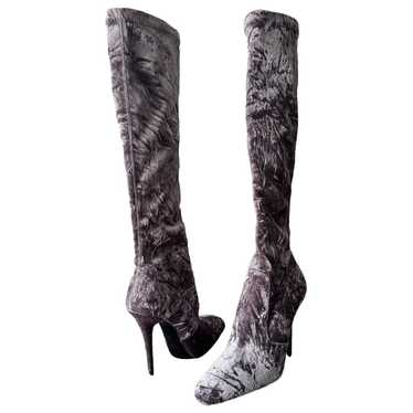 Saint Laurent Velvet boots - image 1