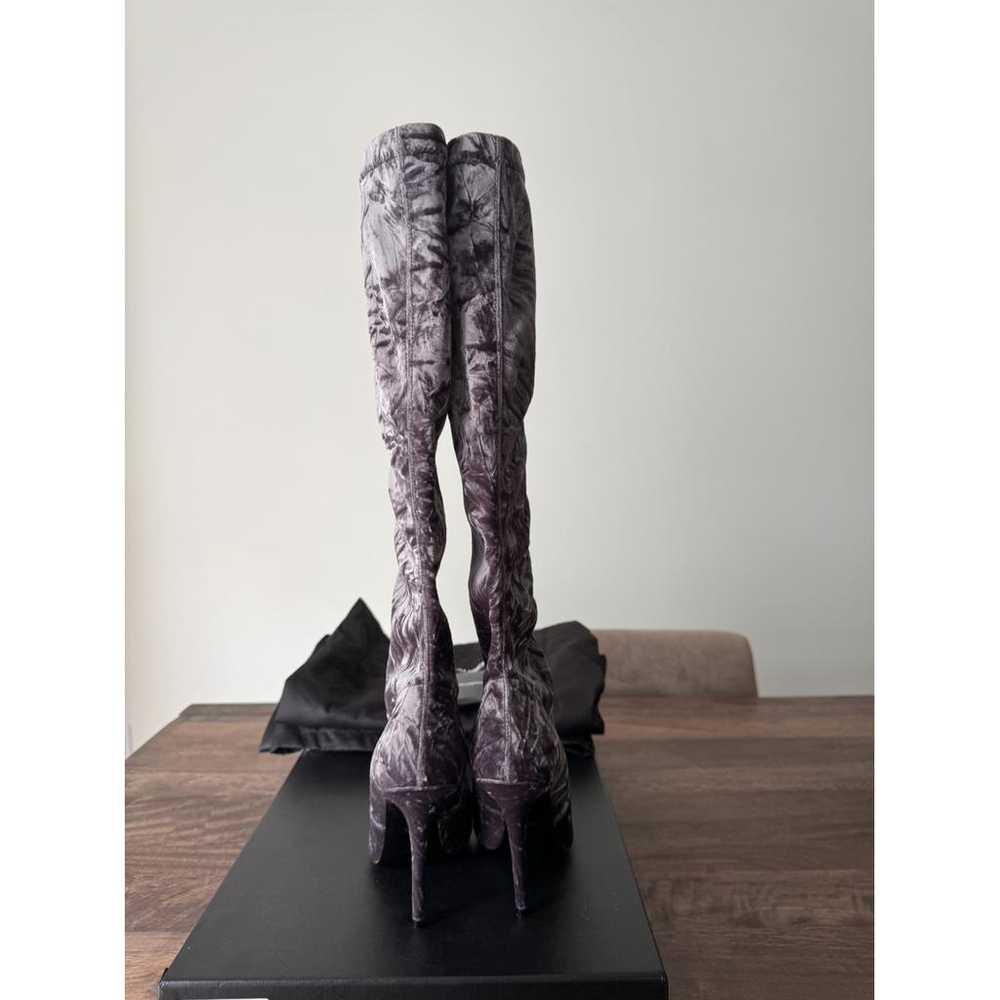 Saint Laurent Velvet boots - image 4