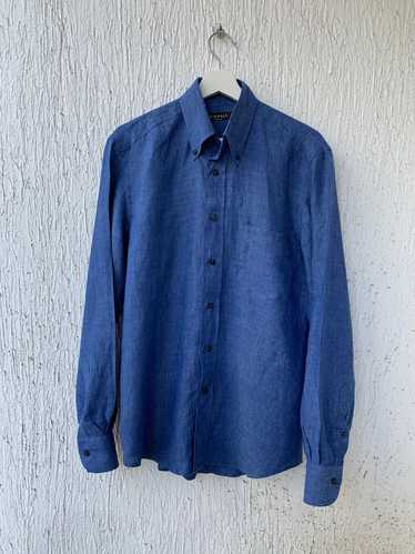 Canali Slub Linen Shirt