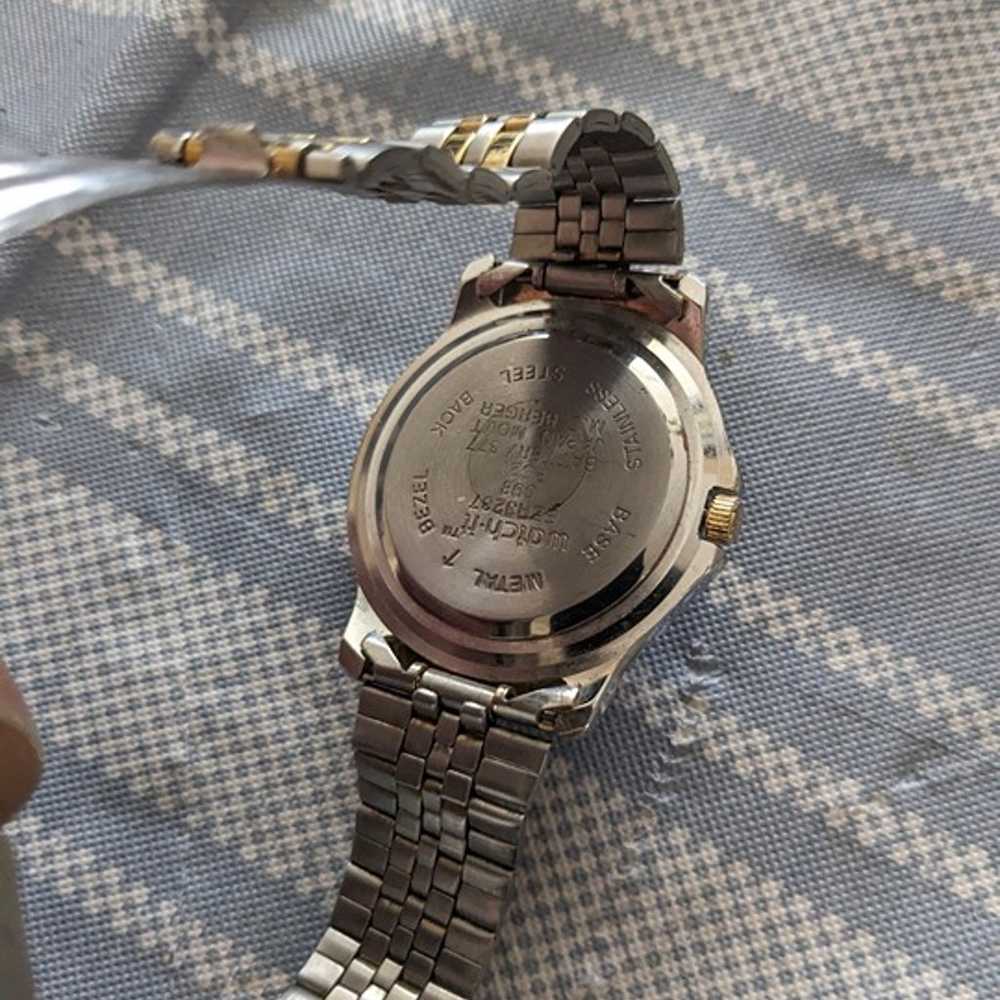 vintage gold and silver ladies watch - image 2