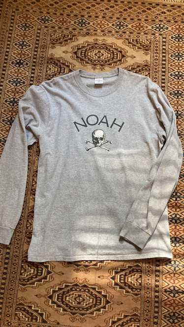 Noah FW18 Noah Jolly Roger Long Sleeve Tee (Grey)