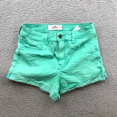 Vintage Hollister Shorts Womens 9 (29) Green Denim