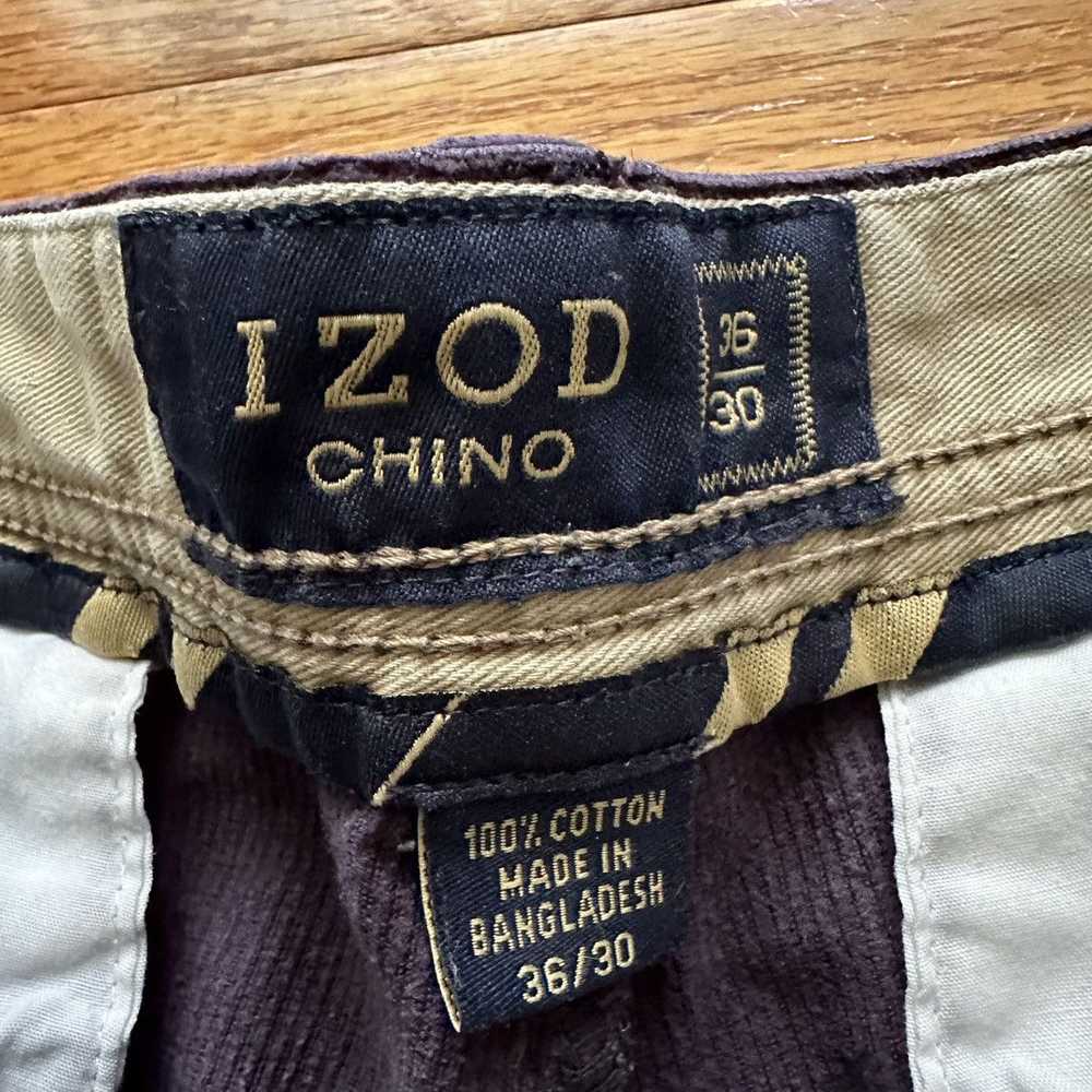 Izod × Streetwear × Vintage Y2K IZOD Chino Eggpla… - image 3