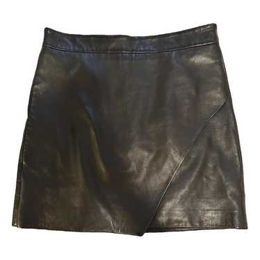 Michelle Mason Leather mini skirt