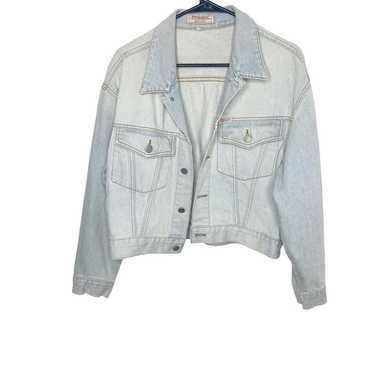 Vintage Guess cropped jean jacket denim 90s size … - image 1