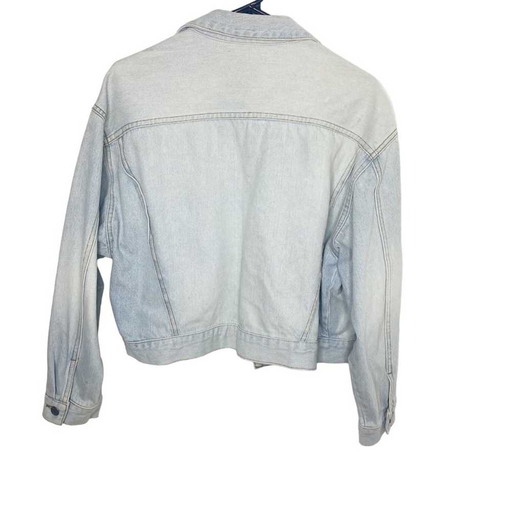 Vintage Guess cropped jean jacket denim 90s size … - image 5