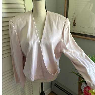 Vintage GIANNI SPORT Womens Jacket Pink Wrap Butto