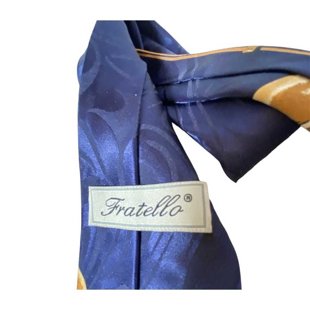 Vintage “Saxophone“ Necktie Men’s Italian Fratell… - image 5