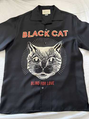 Gucci Gucci Black Cat Shirt