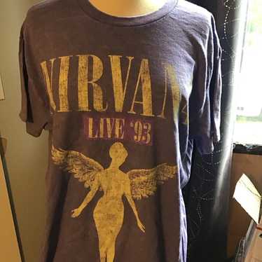 Nirvana inutero urban outfitters graphic tee  size