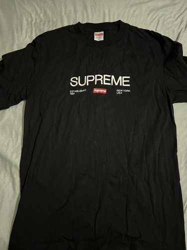 Supreme Tシャツ M 黒 SUPREME NYCロゴ Supreme New York Tee Black | Hype Clothinga