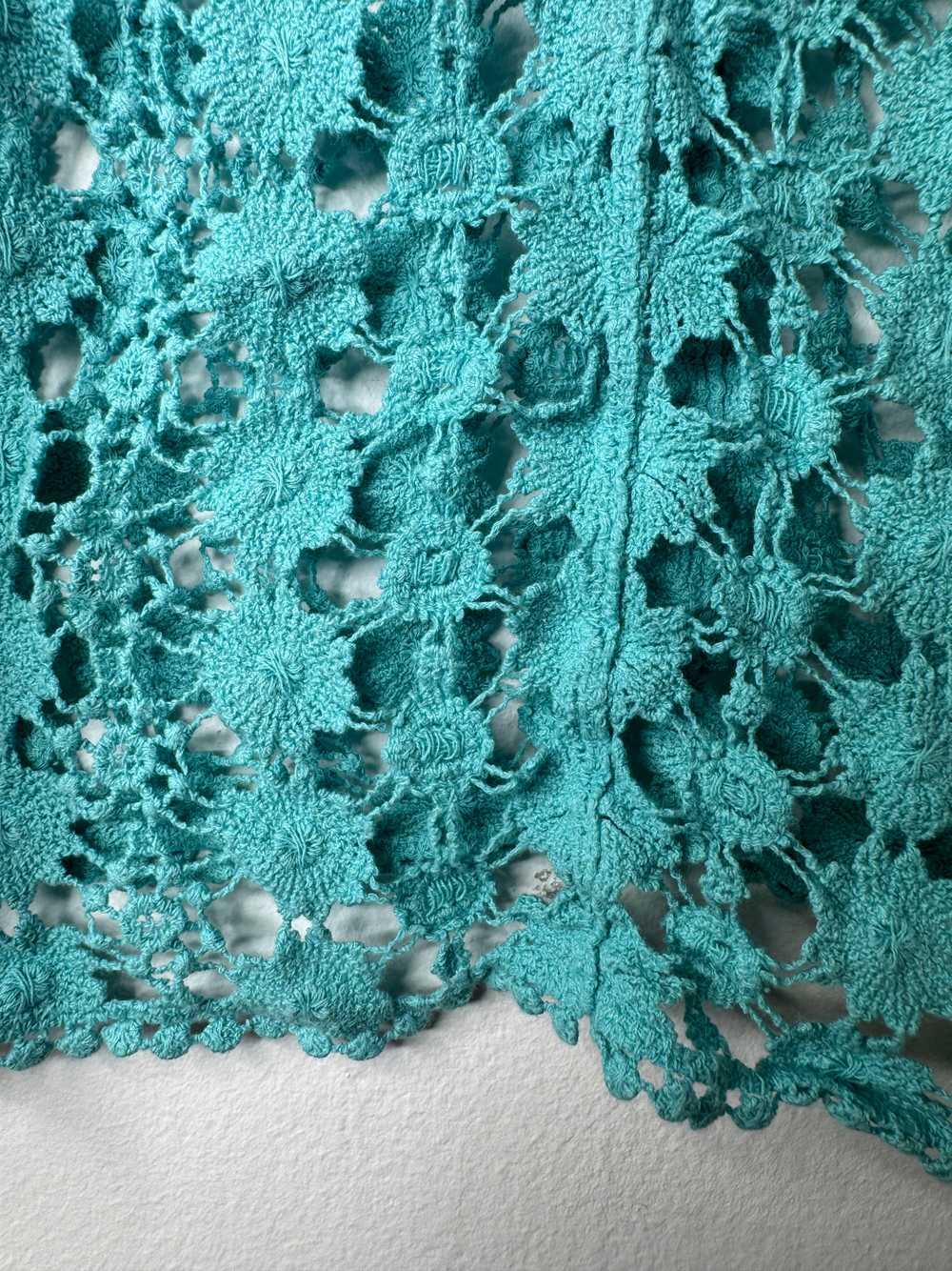 Raveival 🩵 Lauren Conrad Open Crochet Short Slee… - image 4