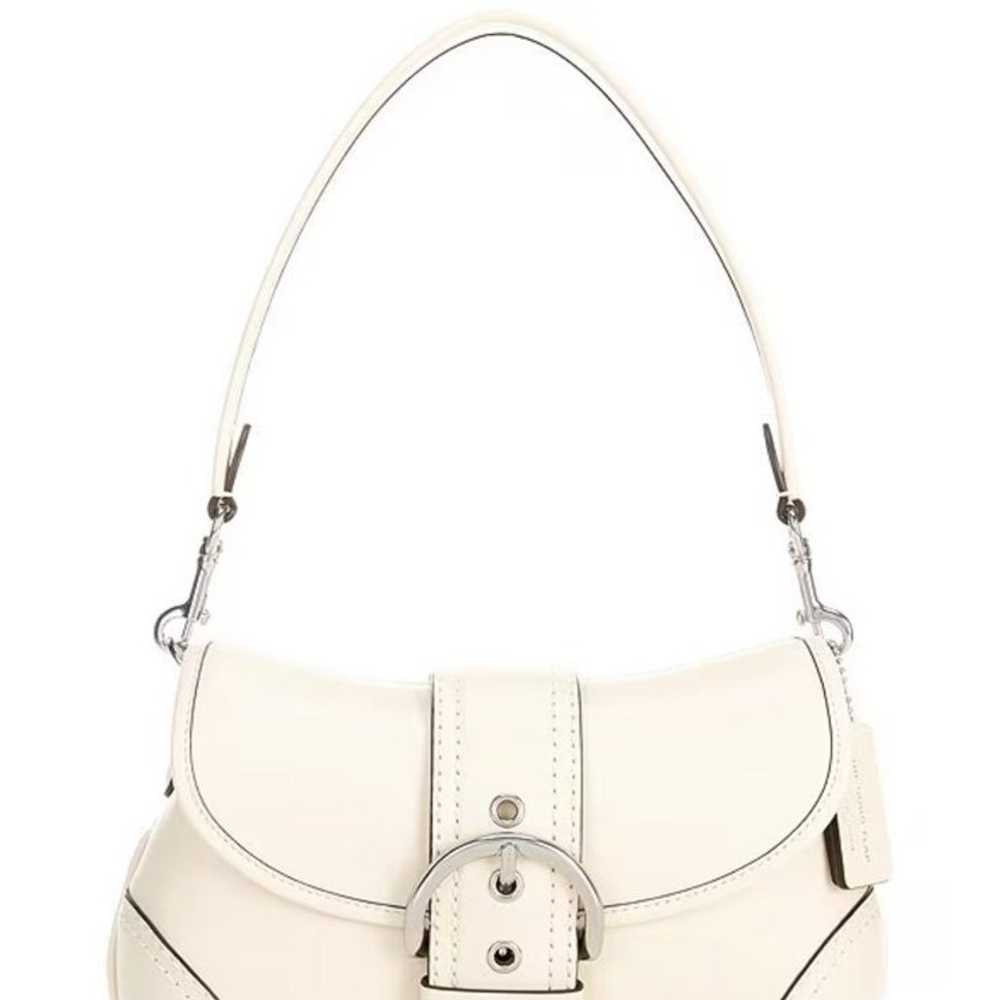 Coach vintage soho bag white and tan - image 12