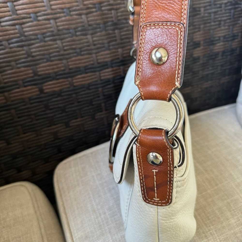 Coach vintage soho bag white and tan - image 6