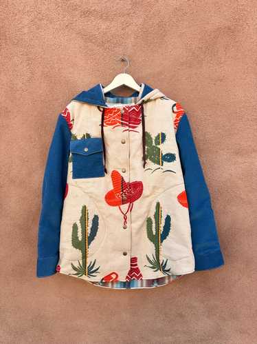 Hand Made Laura Kury Mexican Upholstery Jacket - image 1