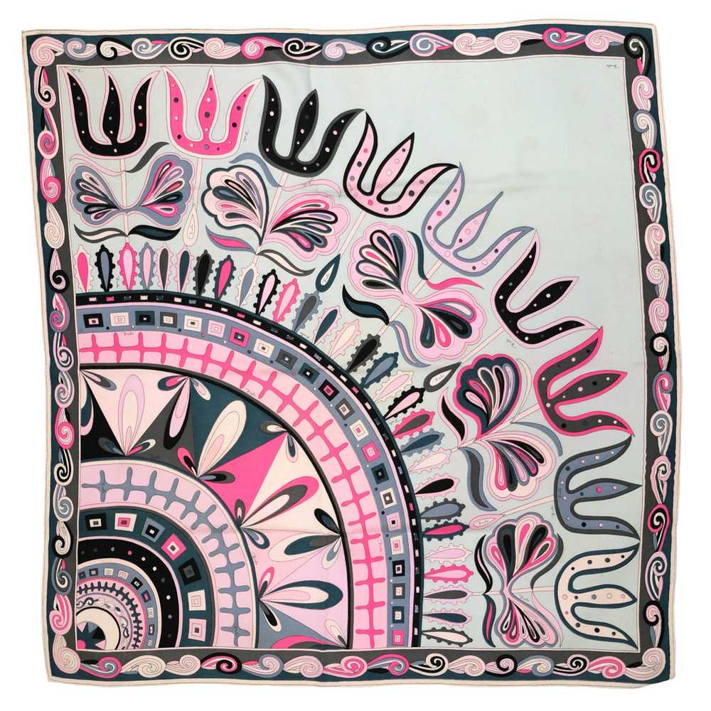 Emilio Pucci Vintage Multicoloured Silk Scarf - image 2