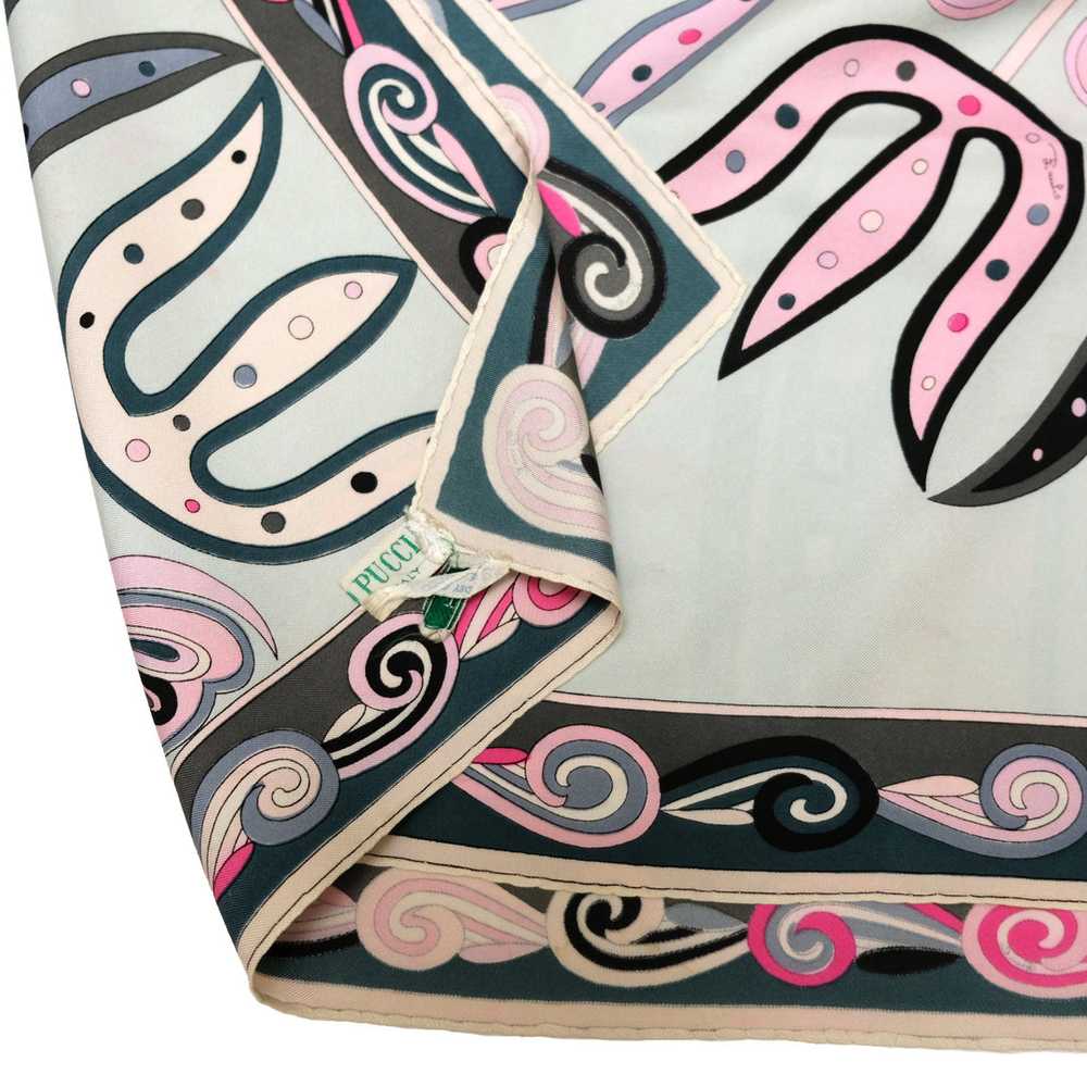 Emilio Pucci Vintage Multicoloured Silk Scarf - image 4