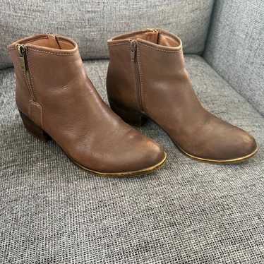 Lucky Brand LK-Boom Brown Leather Ankle Boots - image 1