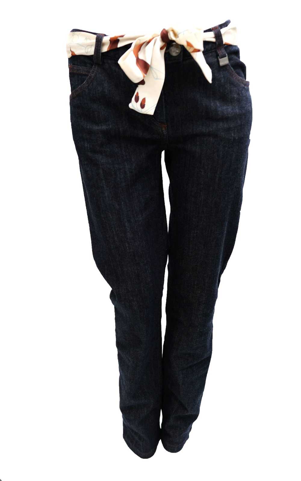 Salvatore Ferragamo Vintage Denim Trouser Suit wi… - image 10