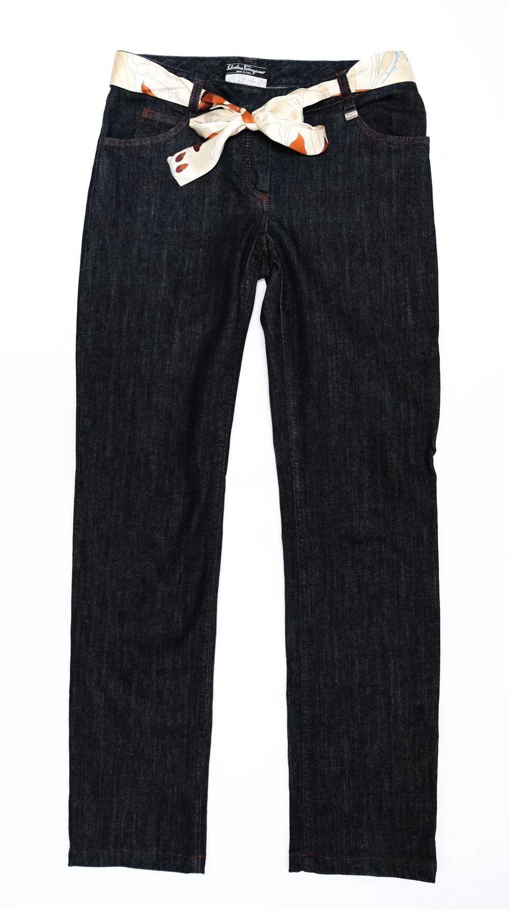 Salvatore Ferragamo Vintage Denim Trouser Suit wi… - image 7