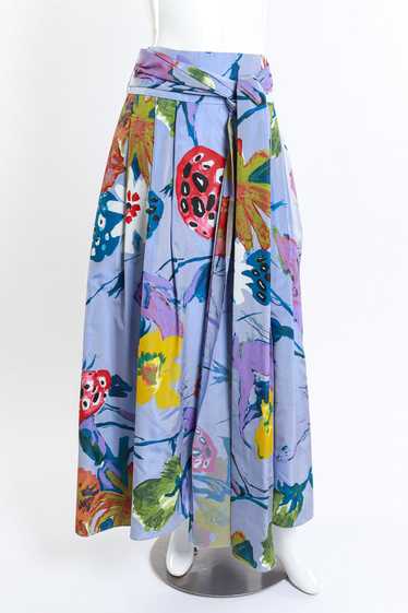 CHRISTIAN LACROIX Floral Paint Print Skirt