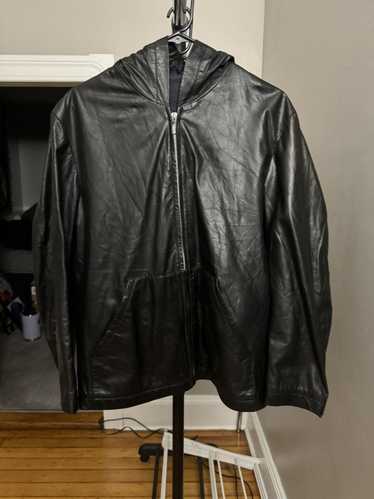 Yohji Yamamoto AAR Leather Hooded Jacket