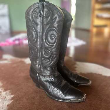 Vintage Dingo Black Cowboy Boots