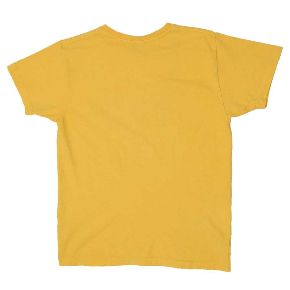 Mens Obey Flower Print Yellow T-Shirt - image 2